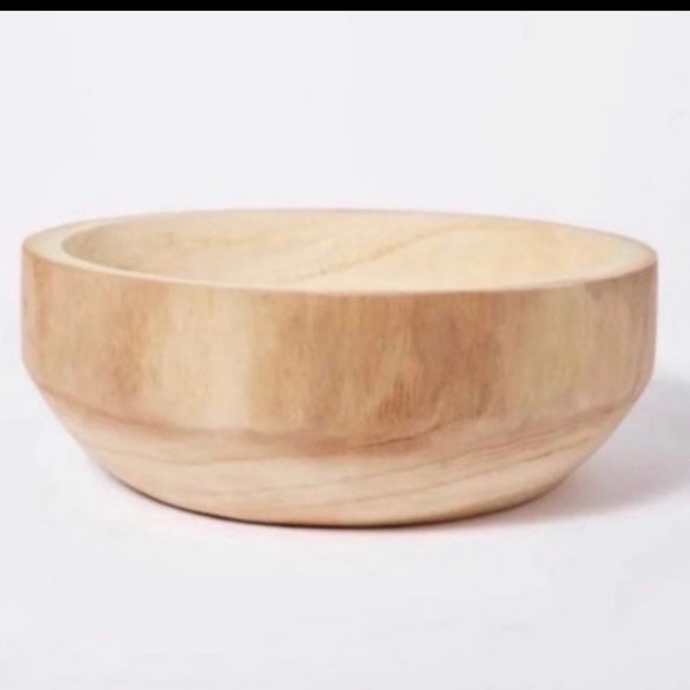 NWT Studio McGee by Threshold
Decorative Paulownia
Wood Bowl Beige